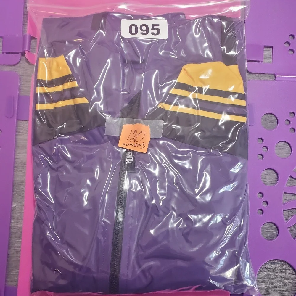 Los Angeles Lakers Jacket Womens Large NBA‎ Basketball Windbreaker Qore